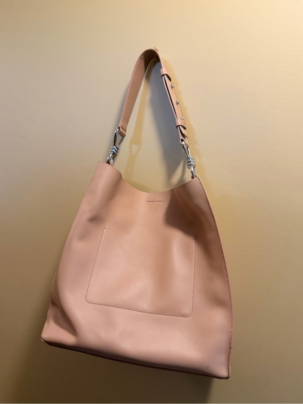 AllSaints Nude Pink North South Tote - Picture 5 of 5